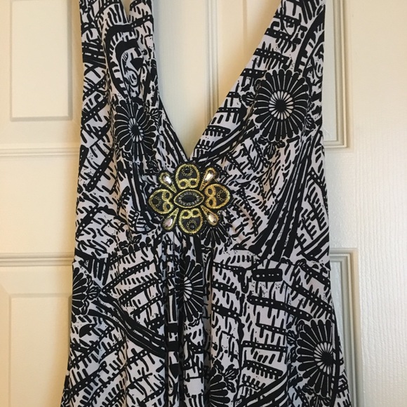 Rampage Black Halter Open Back Top Size Small - Picture 2 of 3